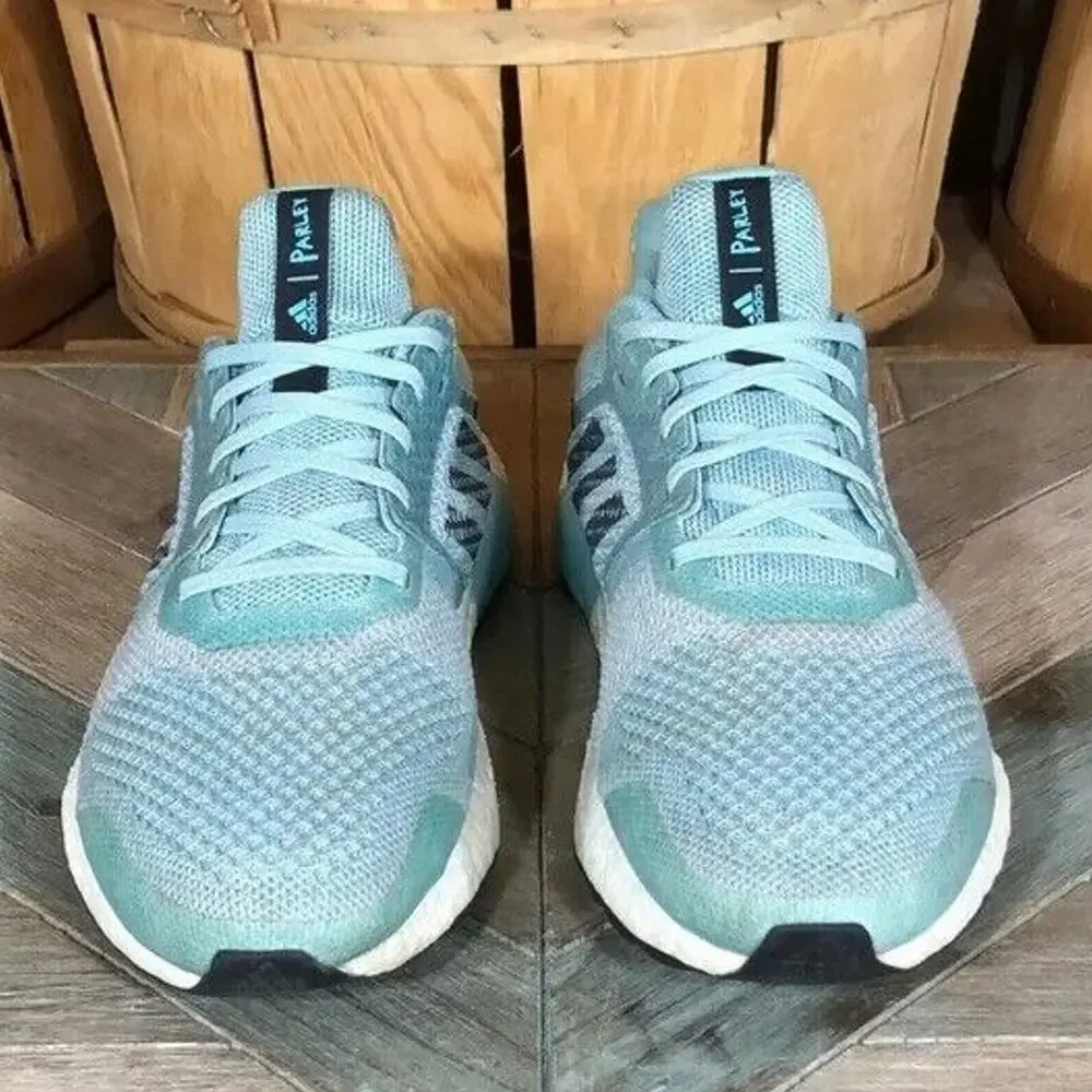 Adidas UltraBoost ST Parley Aqua White AC8207 Running Shoes Womens Size 9.5